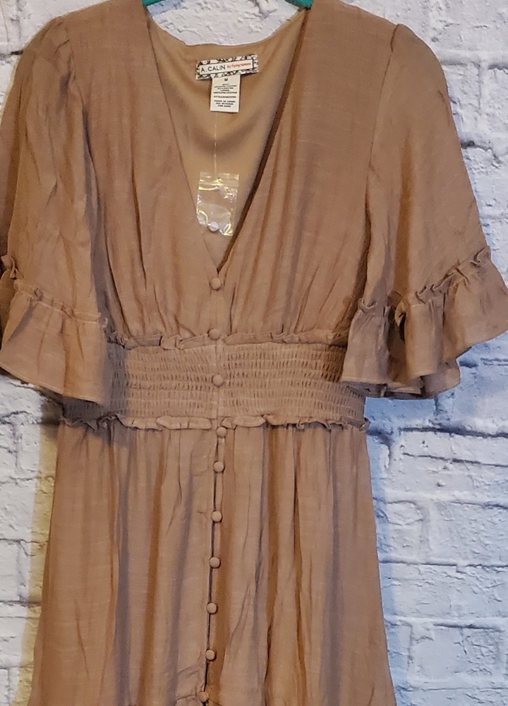 🤎NWOT A. Calin by Flying Tomato Mocha Maxi Dress - Picture 7 of 10